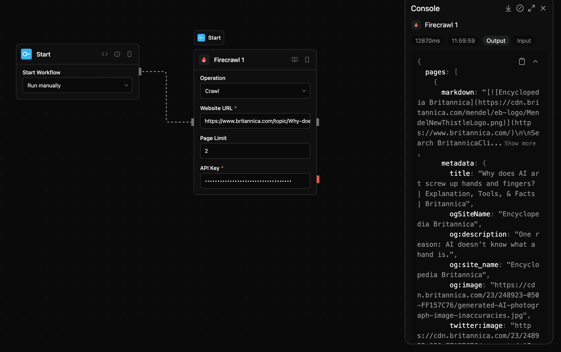 Firecrawl block screenshot