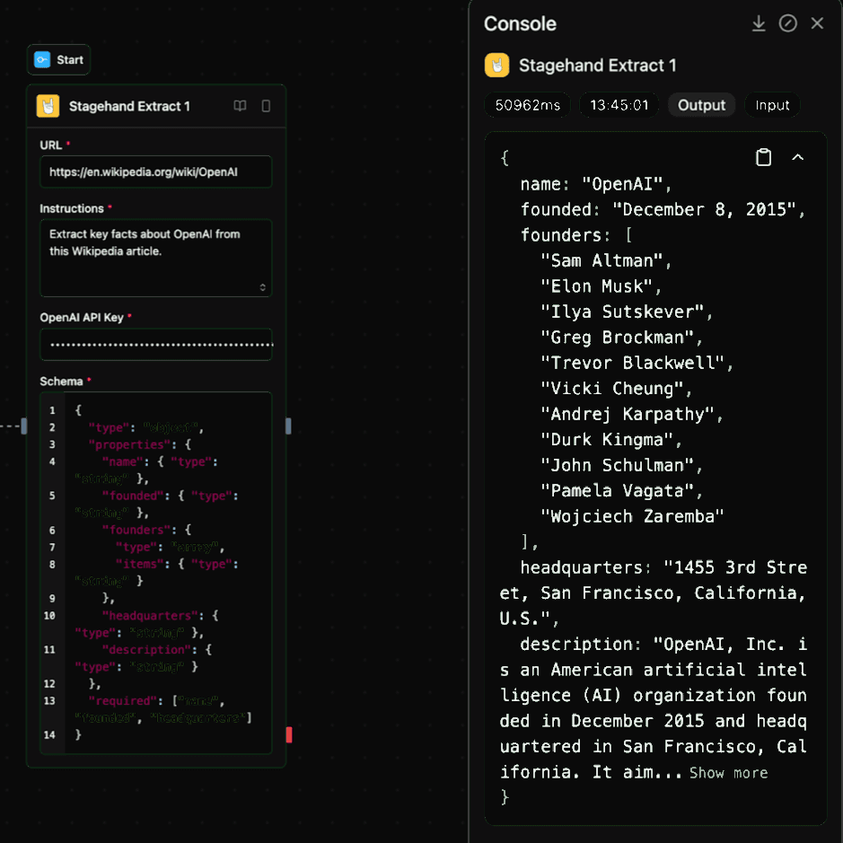 Stagehand Extract Working SS